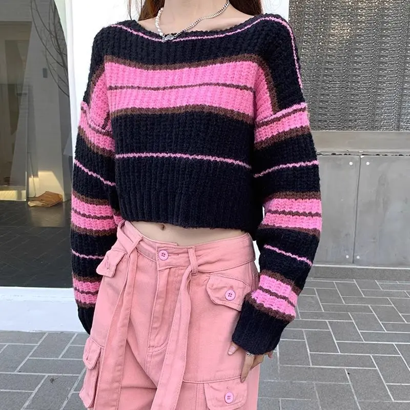 PAIN OR PLEASURE Knitwear Women's Pink Black-9