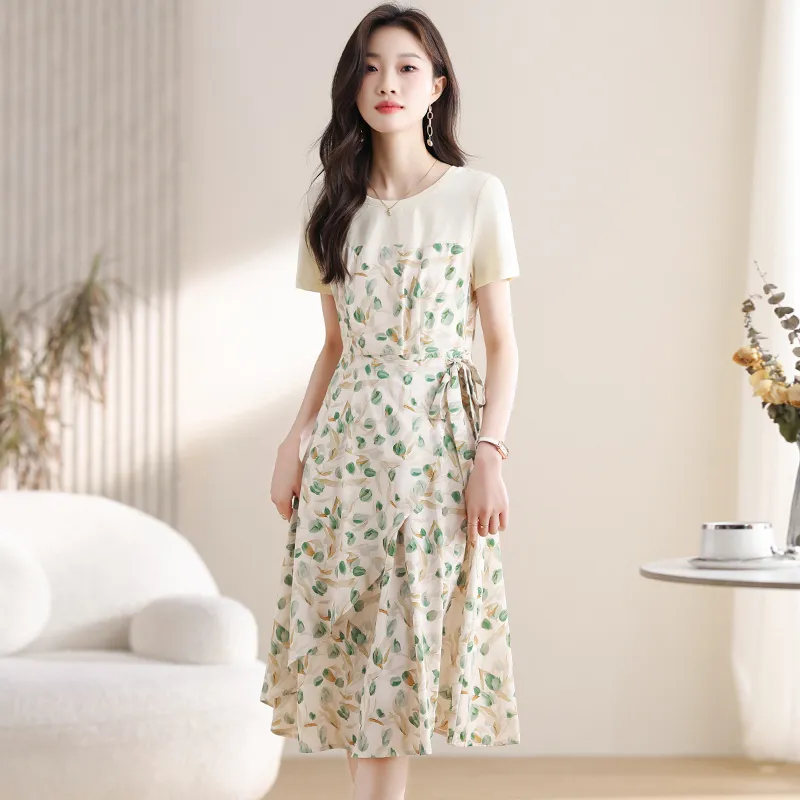 PAIN OR PLEASURE SS25 Short Sleeved Dresses Women's Green-2