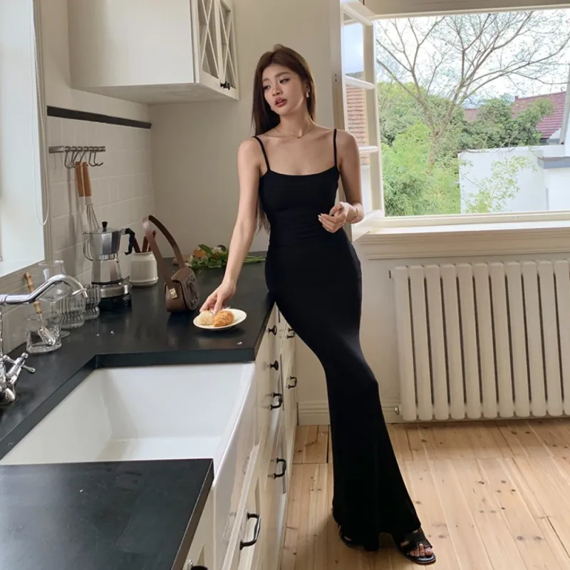 PAIN OR PLEASURE Summer Slip Dresses Women's-5