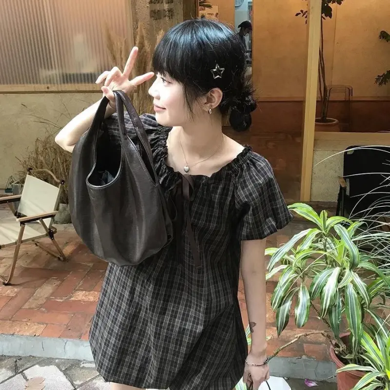 PAIN OR PLEASURE Short Sleeved Dresses Women's Black-4