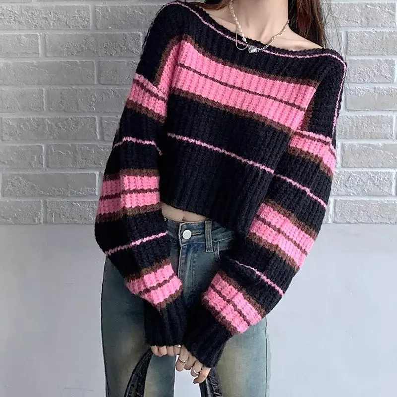 PAIN OR PLEASURE Knitwear Women's Pink Black-1
