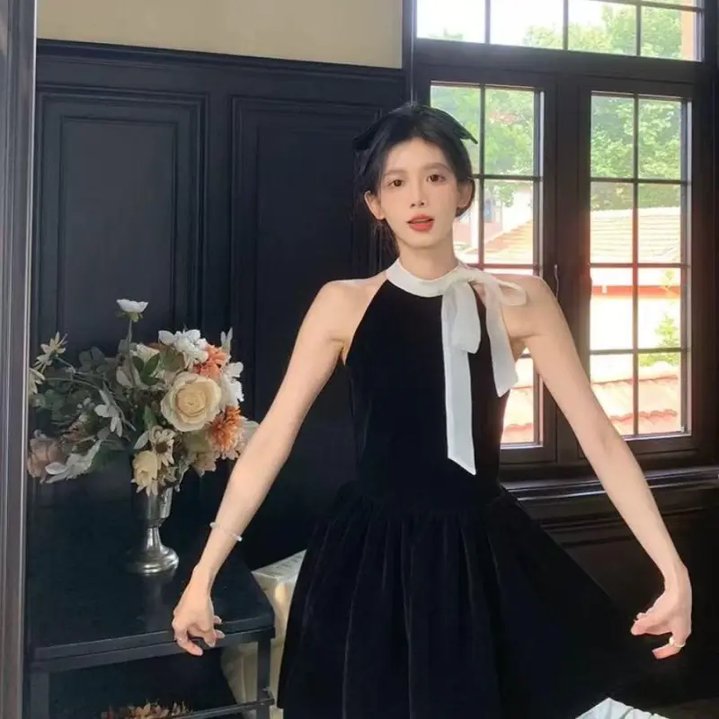 PAIN OR PLEASURE Sleeveless Dress Women's Black-2