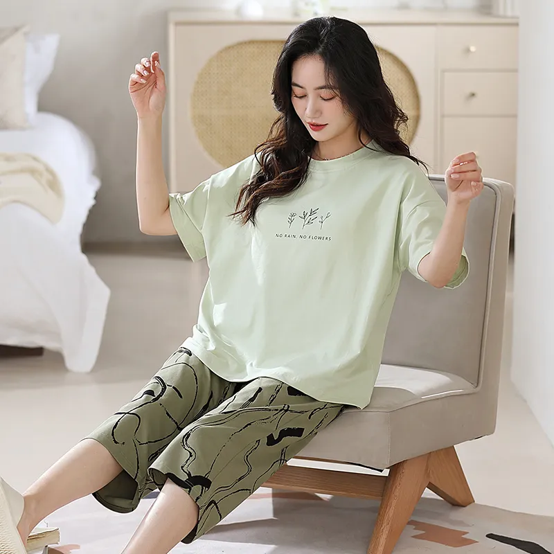 OUSHIBO Pajama Set Women's Image Color-3