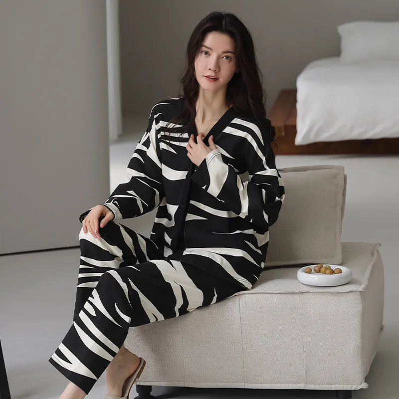 OUSHIBO Pajama Set Women's Image Color-3