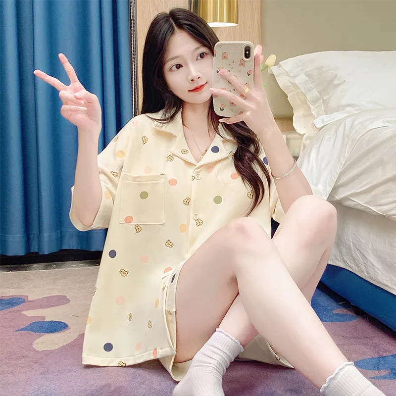 OUSHIBO Pajama Set Women's Image Color-1
