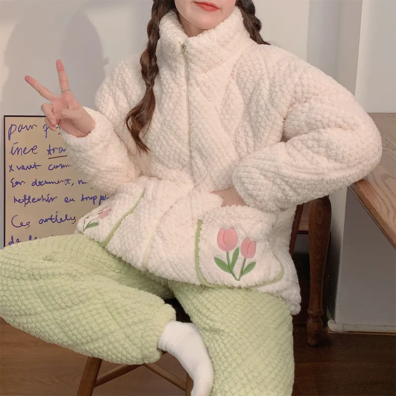 OUSHIBO Pajama Set Women's Image Color-1