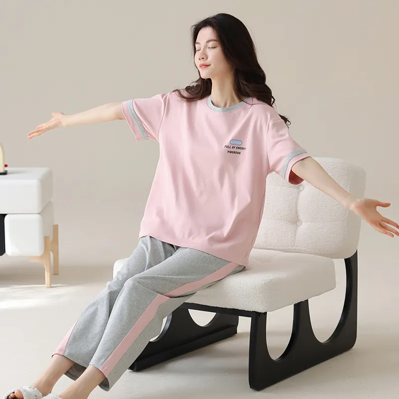 OUSHIBO Pajama Set Women's Image Color-4