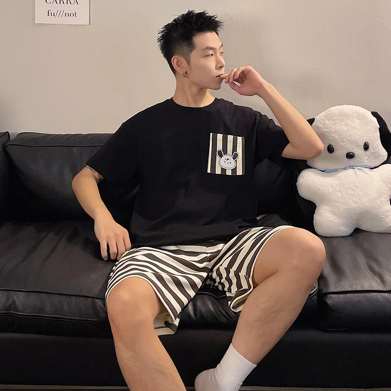 OUSHIBO Pajama Set Men's Image Color-4