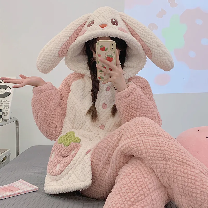 OUSHIBO Pajama Set Women's Image Color-1