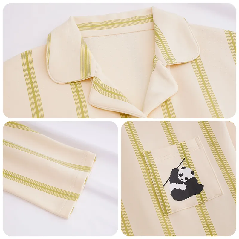 OUSHIBO Pajama Set Women's Apricot-3