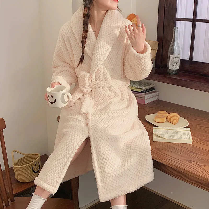 OUSHIBO Pajama Robe Women's Image Color-1
