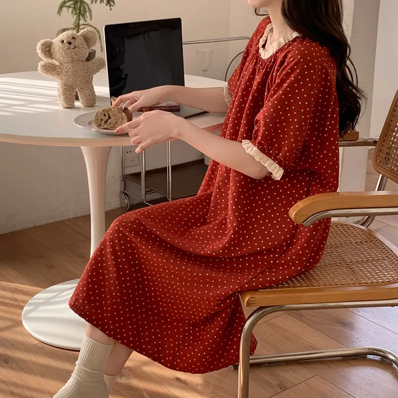 OUSHIBO Nightgown Women's Image Color-3