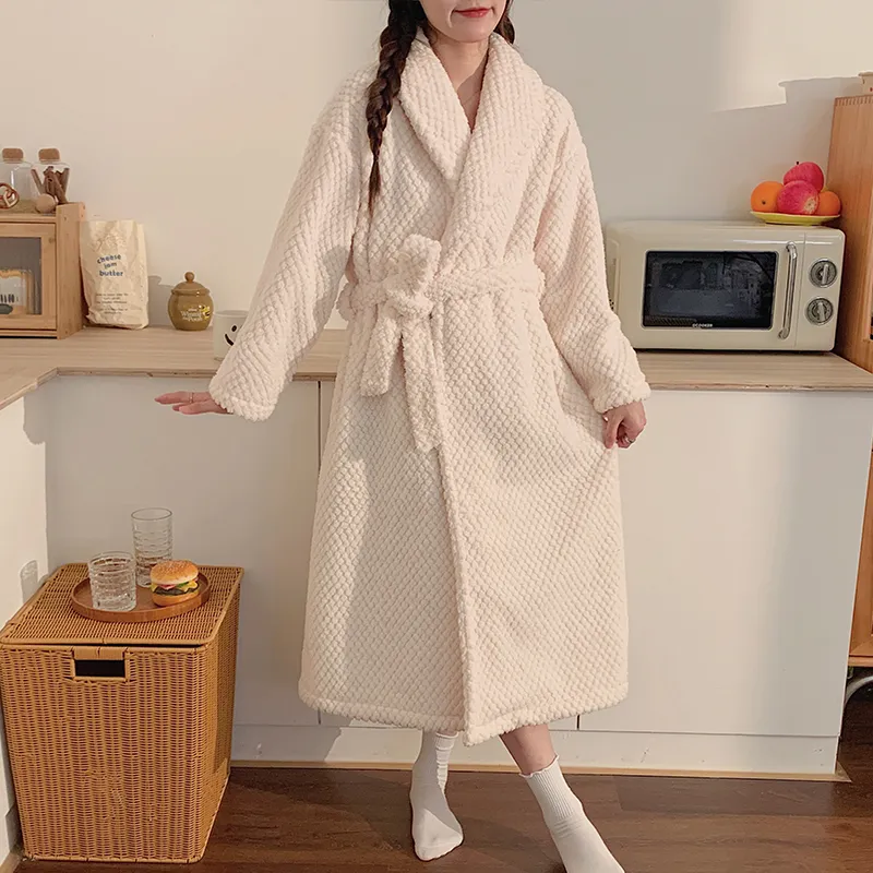 OUSHIBO Pajama Robe Women's Image Color-5