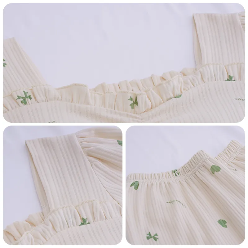 OUSHIBO Pajama Set Women's Image Color-3