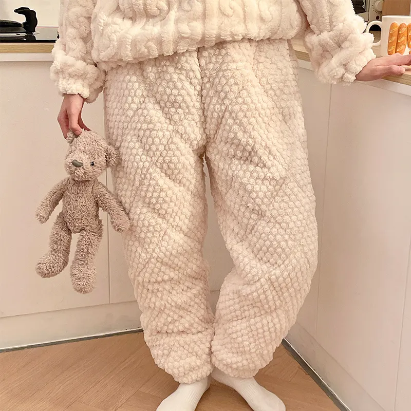 OUSHIBO Pajama Pants Women's Apricot-5