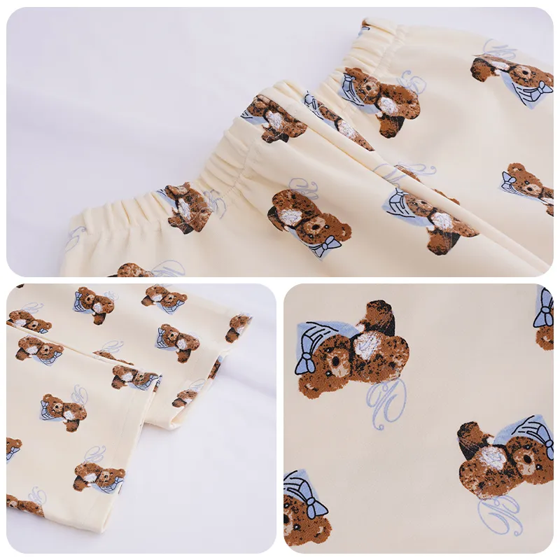OUSHIBO Pajama Pants Women's Image Color-3
