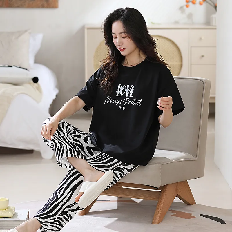 OUSHIBO Pajama Set Women's Image Color-5