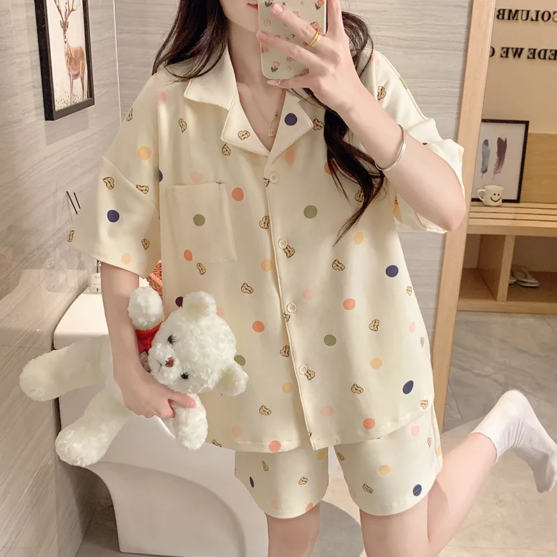 OUSHIBO Pajama Set Women's Image Color-4