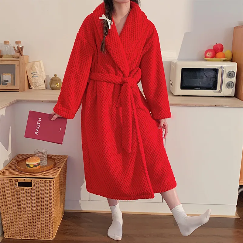 OUSHIBO Pajama Robe Women's Image Color-2