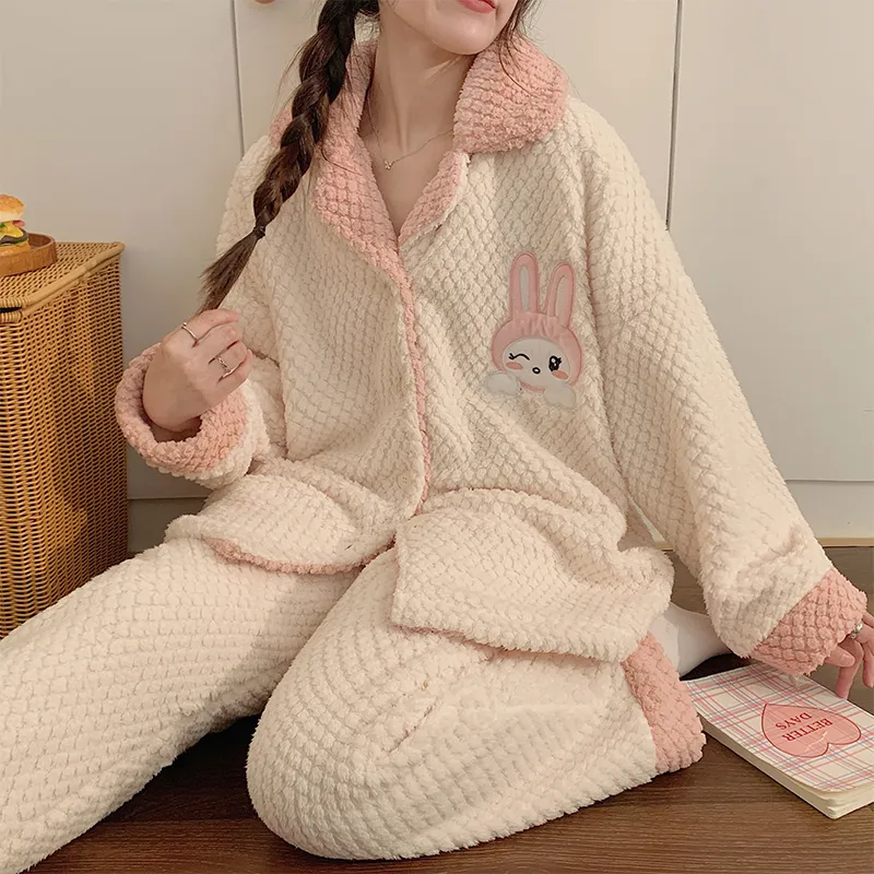 OUSHIBO Pajama Set Women's Image Color-2
