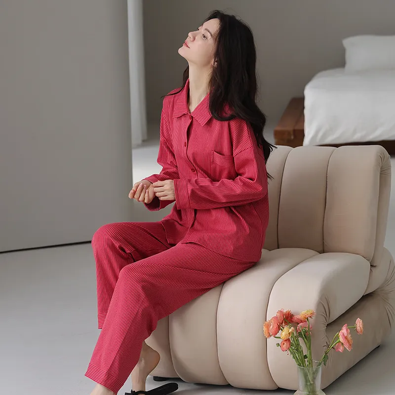 OUSHIBO Pajama Set Women's Image Color-4
