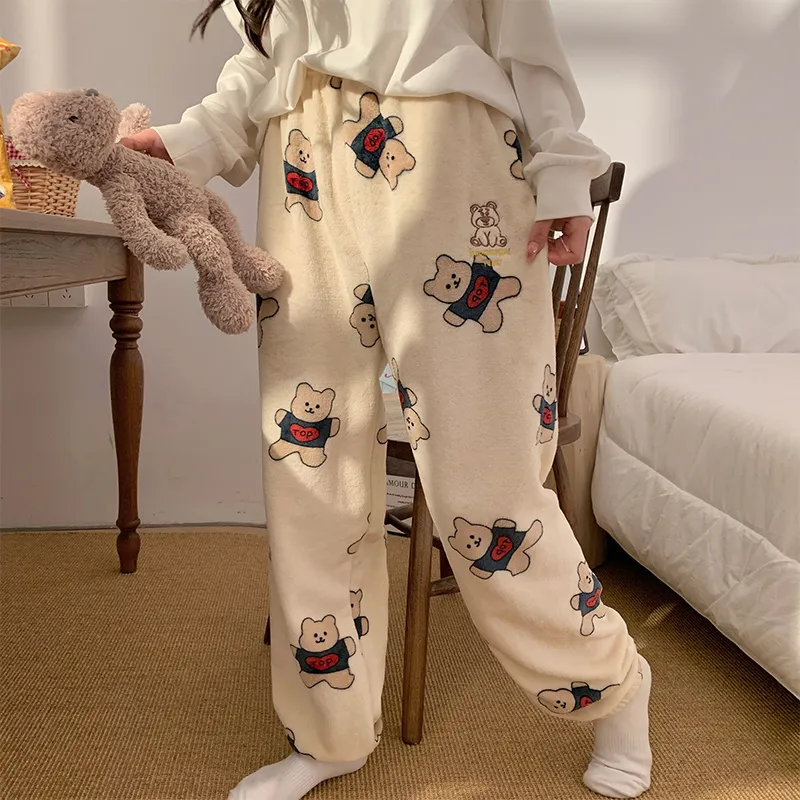 OUSHIBO Pajama Pants Women's Image Color-1