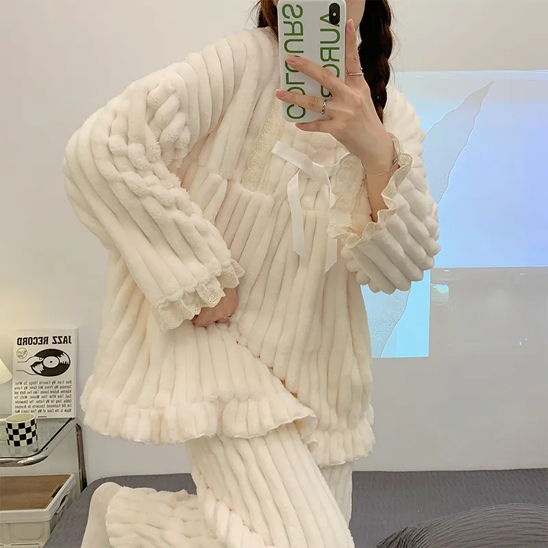 OUSHIBO Pajama Set Women's Image Color-2