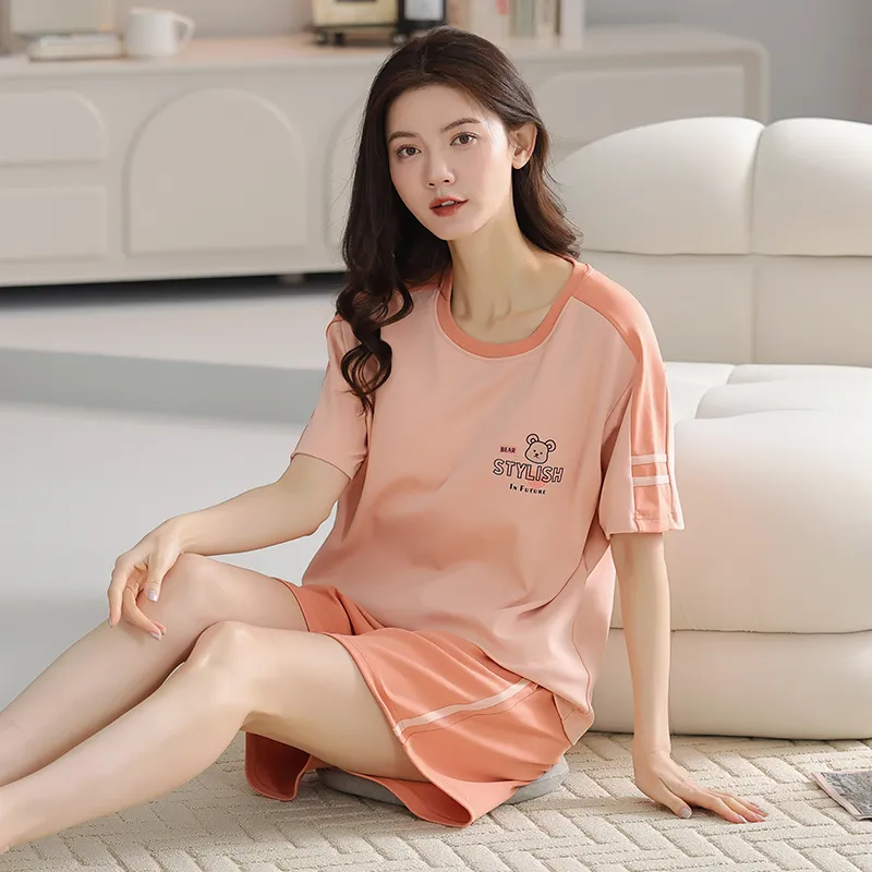 OUSHIBO Pajama Set Women's Image Color-4