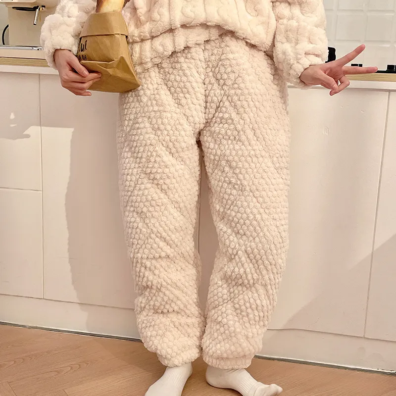OUSHIBO Pajama Pants Women's Apricot-1