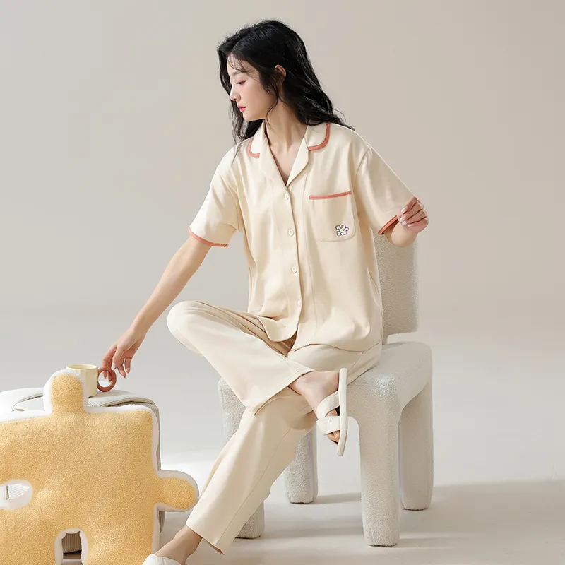OUSHIBO Pajama Set Women's Image Color-2