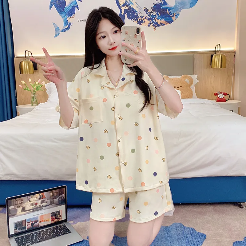 OUSHIBO Pajama Set Women's Image Color-3