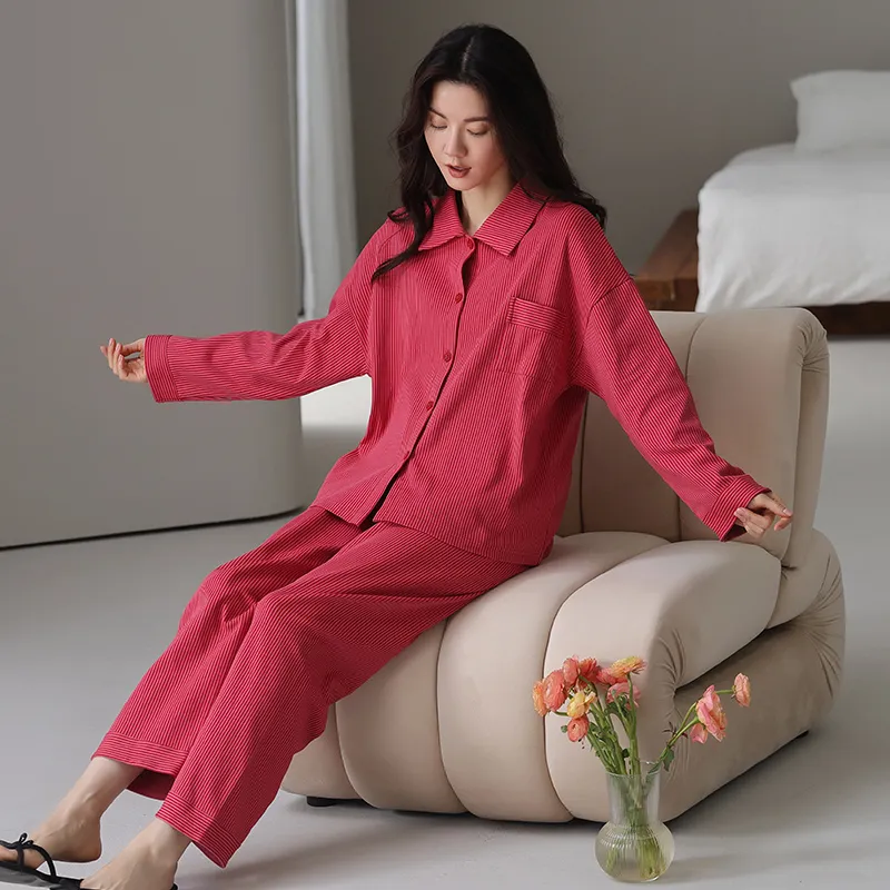 OUSHIBO Pajama Set Women's Image Color-2