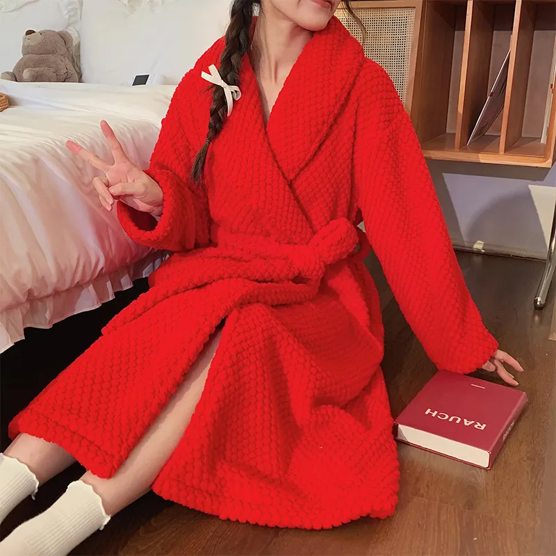 OUSHIBO Pajama Robe Women's Image Color-1