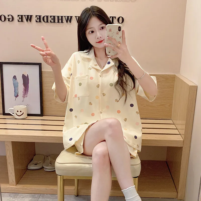 OUSHIBO Pajama Set Women's Image Color-2