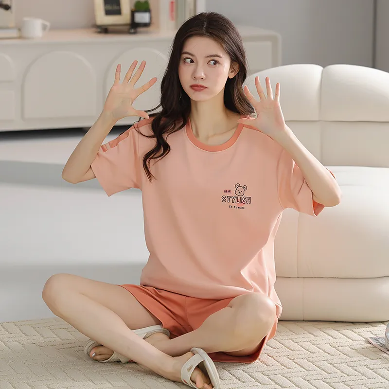 OUSHIBO Pajama Set Women's Image Color-2