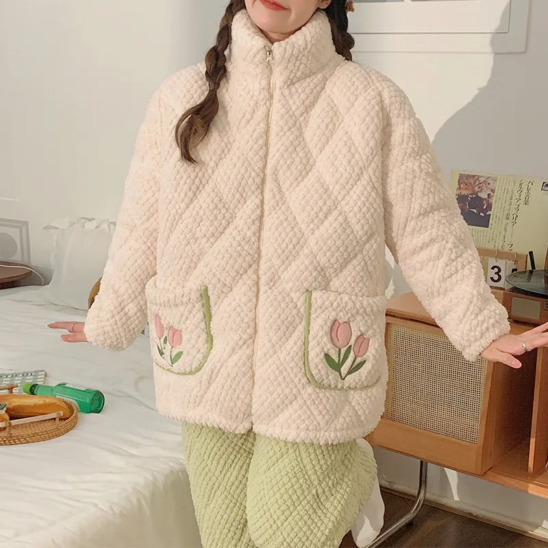 OUSHIBO Pajama Set Women's Image Color-4