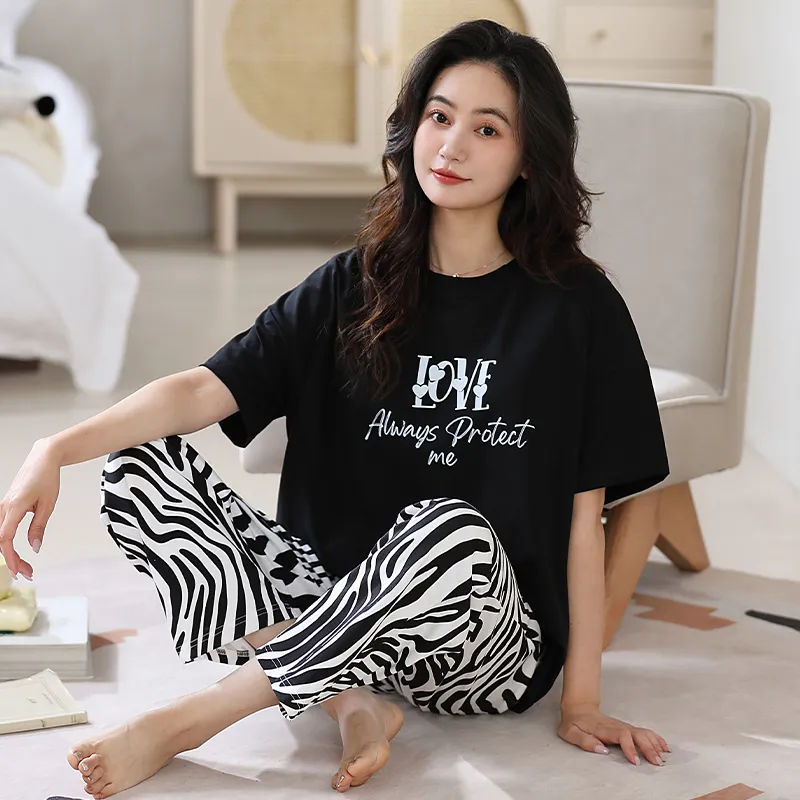 OUSHIBO Pajama Set Women's Image Color-4