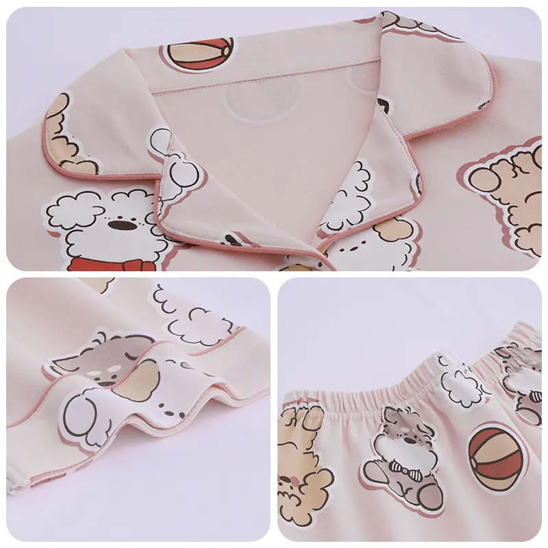 OUSHIBO Pajama Set Women's Pink-4