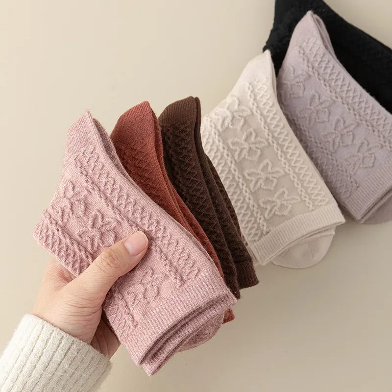 JIAZINI Mid Calf Socks Women's 4 Pack-15