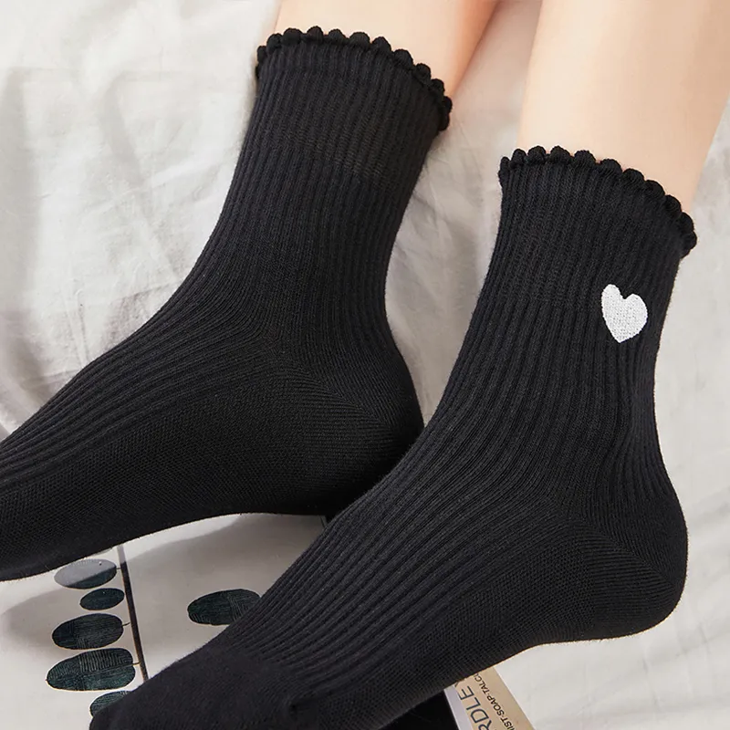 JIAZINI Mid Calf Socks Women's 4 Pack-5