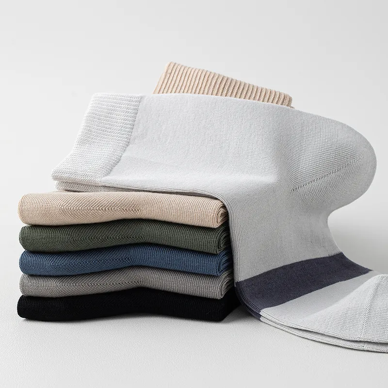 JIAZINI Mid Calf Socks Men's 5 Pack-3