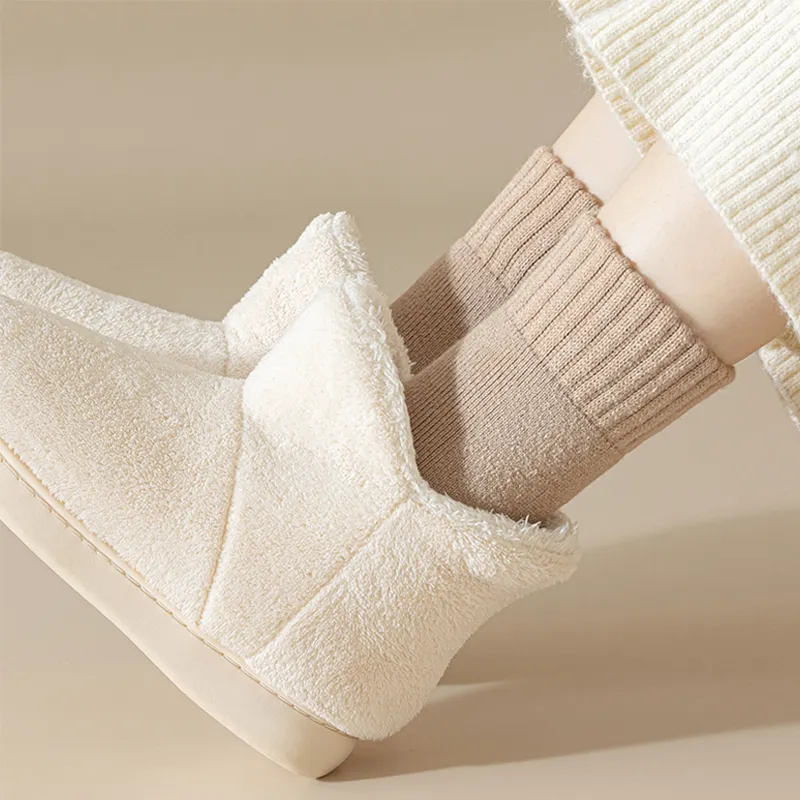 JIAZINI Mid Calf Socks Women's 5 Pack-2