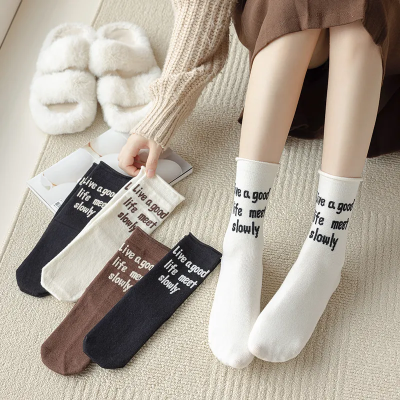 JIAZINI Mid-Calf Socks Women's 5 Pack-1