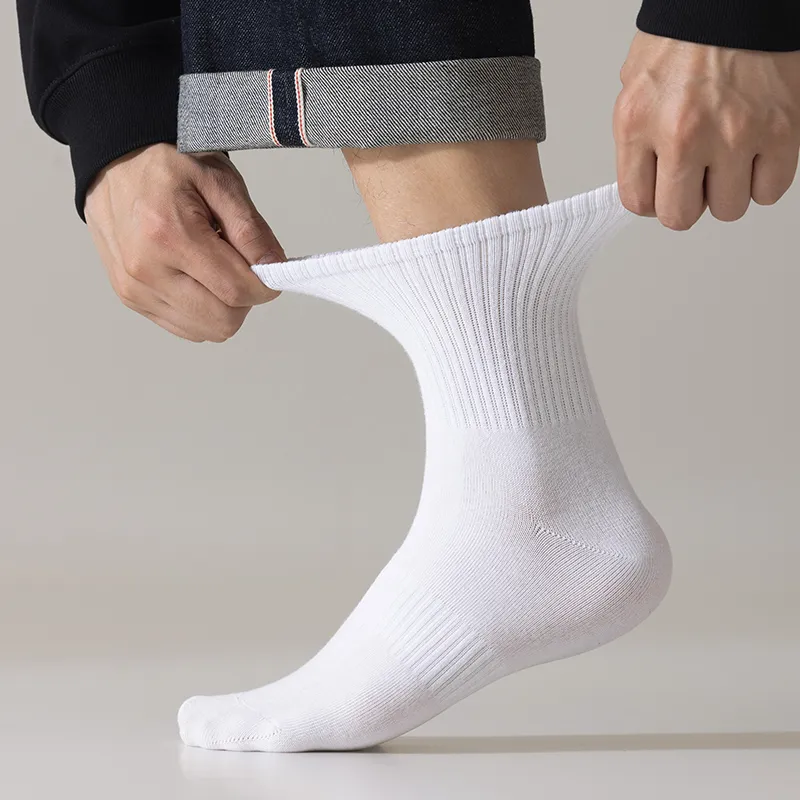 JIAZINI Mid Calf Socks Men's 5 Pack-4