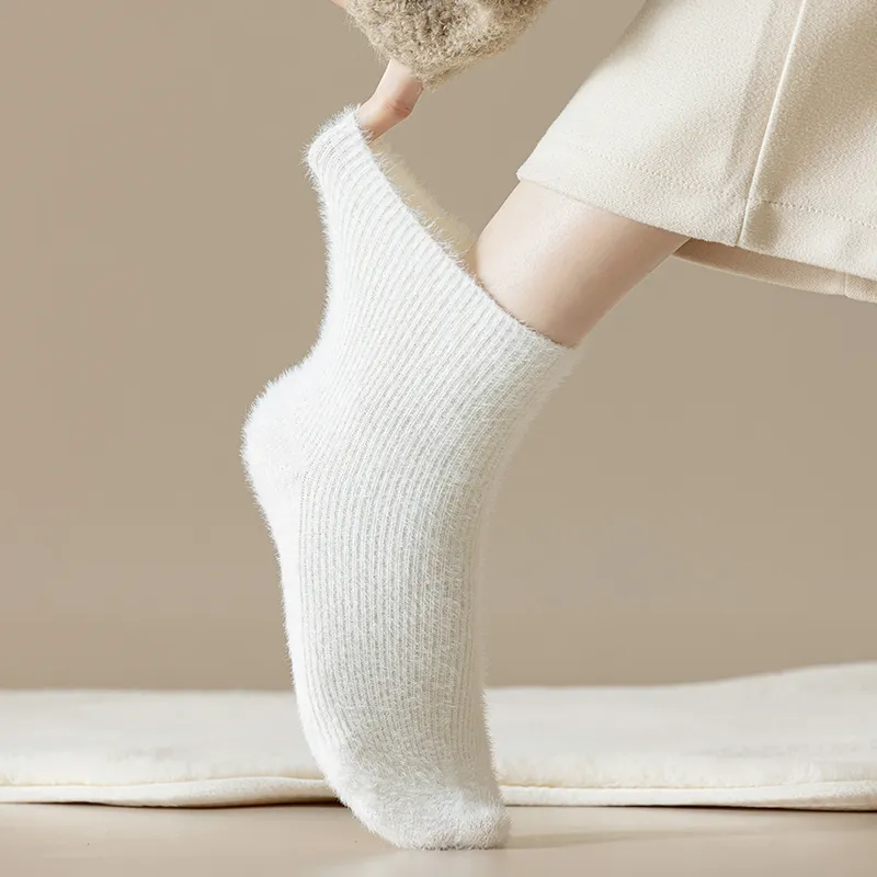 JIAZINI Mid Calf Socks Women's 3 Pack-3