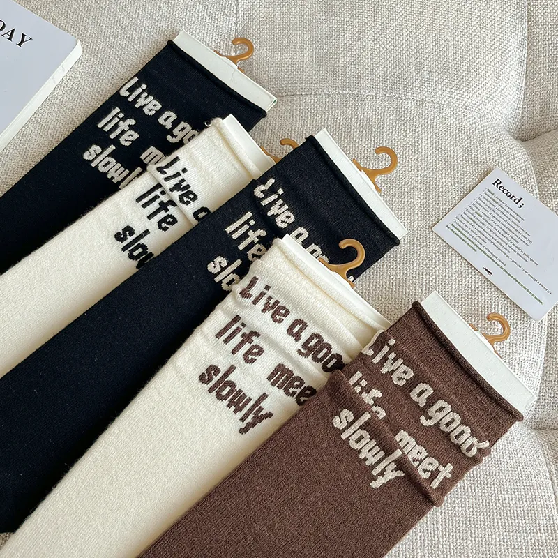 JIAZINI Mid-Calf Socks Women's 5 Pack-17