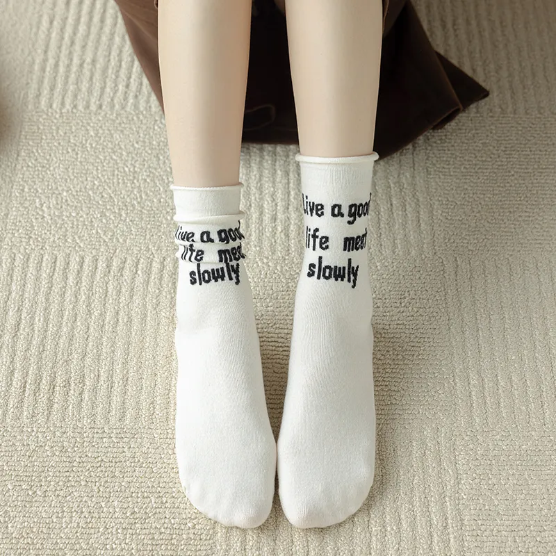 JIAZINI Mid-Calf Socks Women's 5 Pack-25