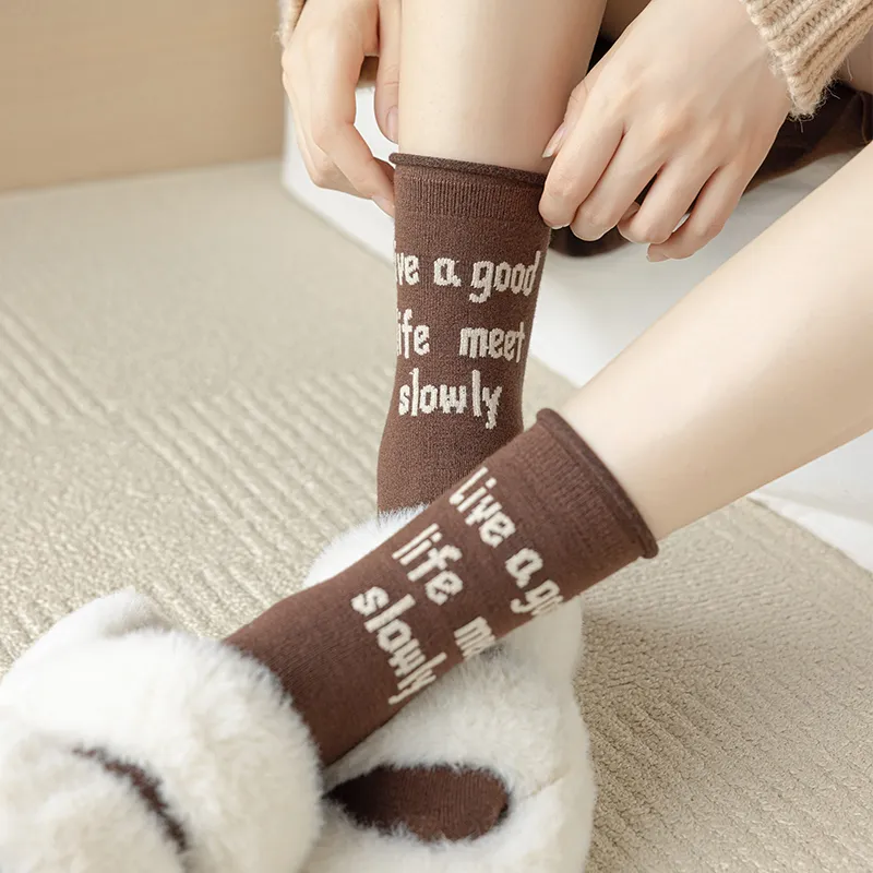 JIAZINI Mid-Calf Socks Women's 5 Pack-19