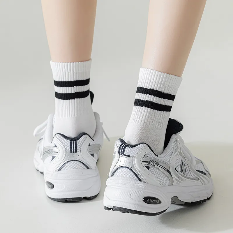 JIAZINI Mid Calf Socks Unisex 5 Pack-1