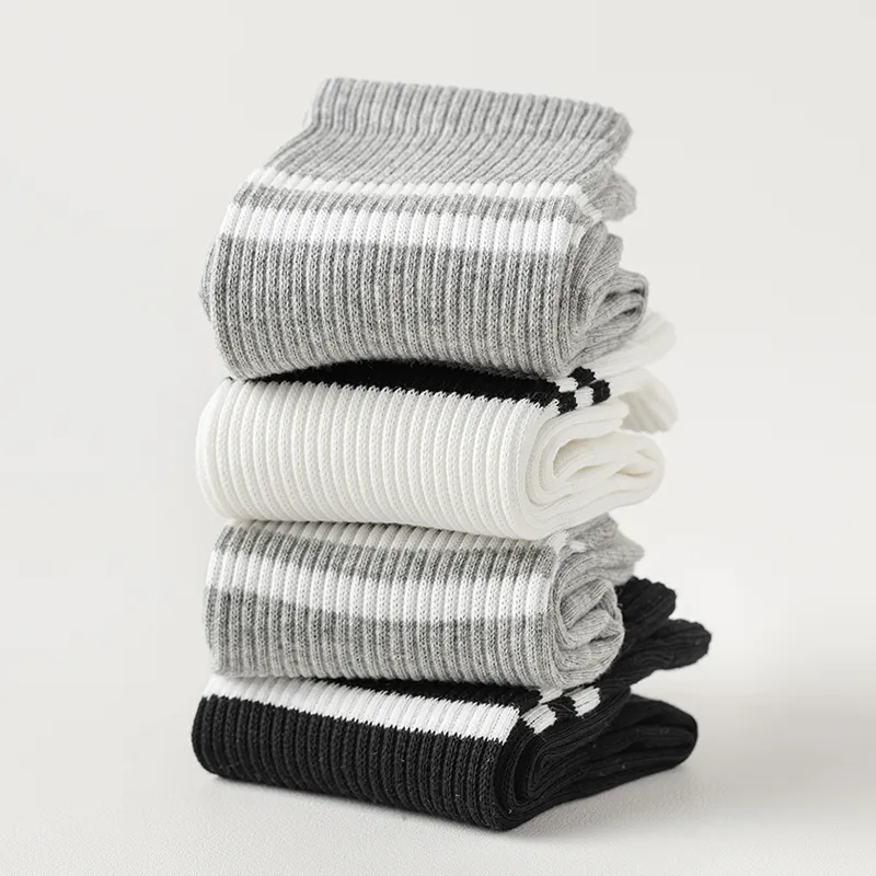 JIAZINI Mid Calf Socks Unisex 5 Pack-4